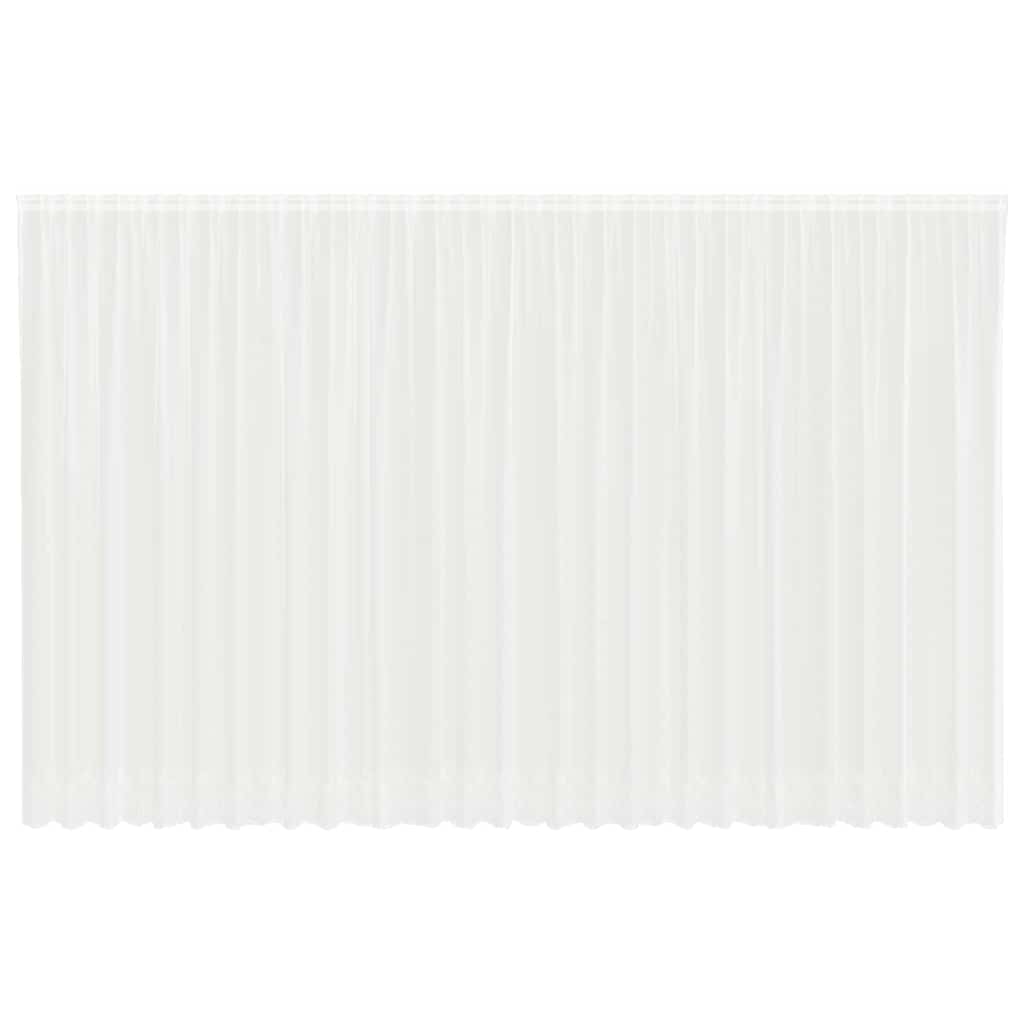 Tenda in Pizzo con tende Floreale Bianco 260x750cm Poliestere