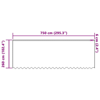 Tenda in Pizzo con tende Floreale Bianco 260x750cm Poliestere | homemem39