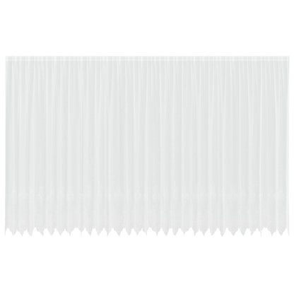 Tenda in Pizzo con tende Bianco 300 x 750 cm Poliestere