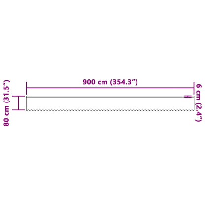 Tenda in Pizzo con tende Bianco 900x80cm Poliestere