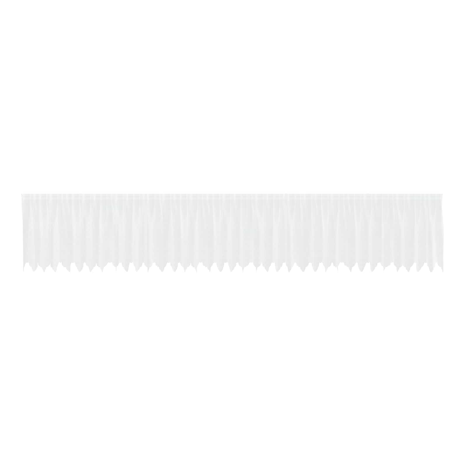Tenda in Pizzo con tende Floreale Bianco 100x900cm Poliestere | homemem39