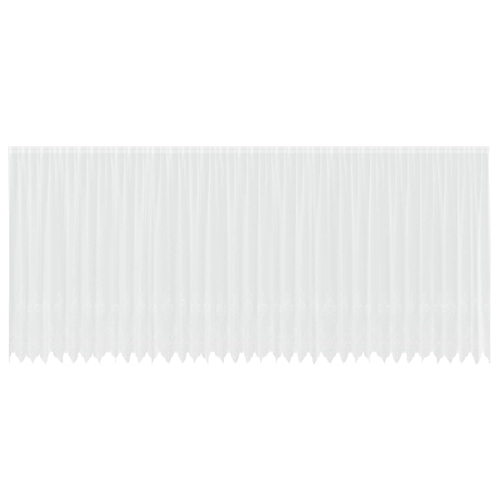 Tenda in Pizzo con tende Bianco 200 x 900 cm Poliestere | homemem39