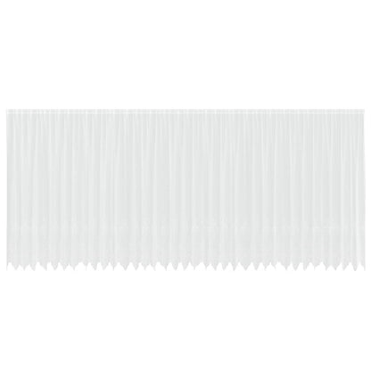 Tenda in Pizzo con tende Bianco 200 x 900 cm Poliestere | homemem39