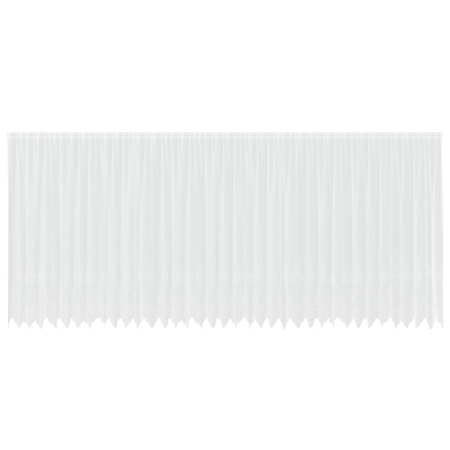 Tenda in Pizzo con tende Bianco 245 x 900 cm Poliestere | homemem39