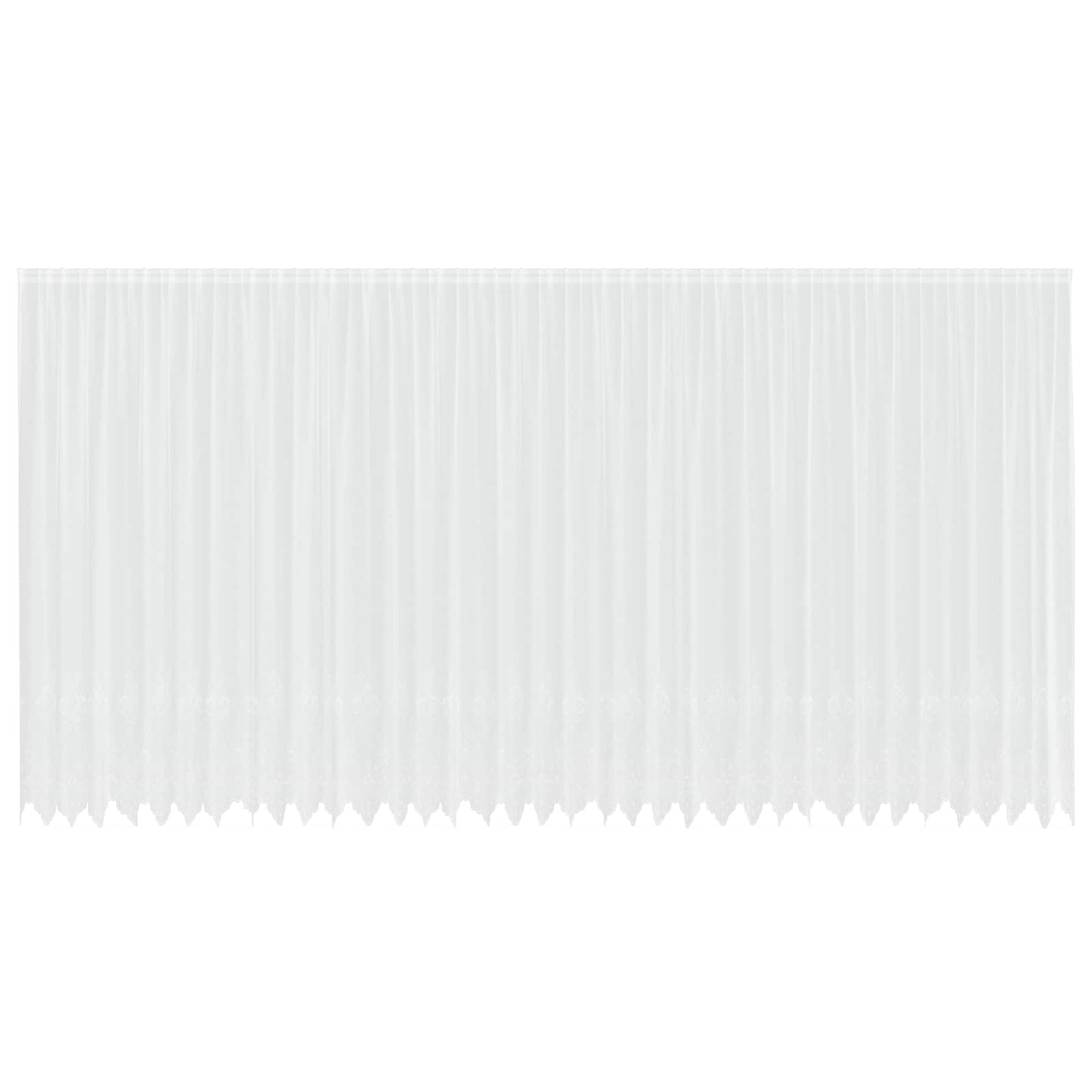 Tenda in Pizzo con tende Bianco 280 x 900 cm Poliestere | homemem39