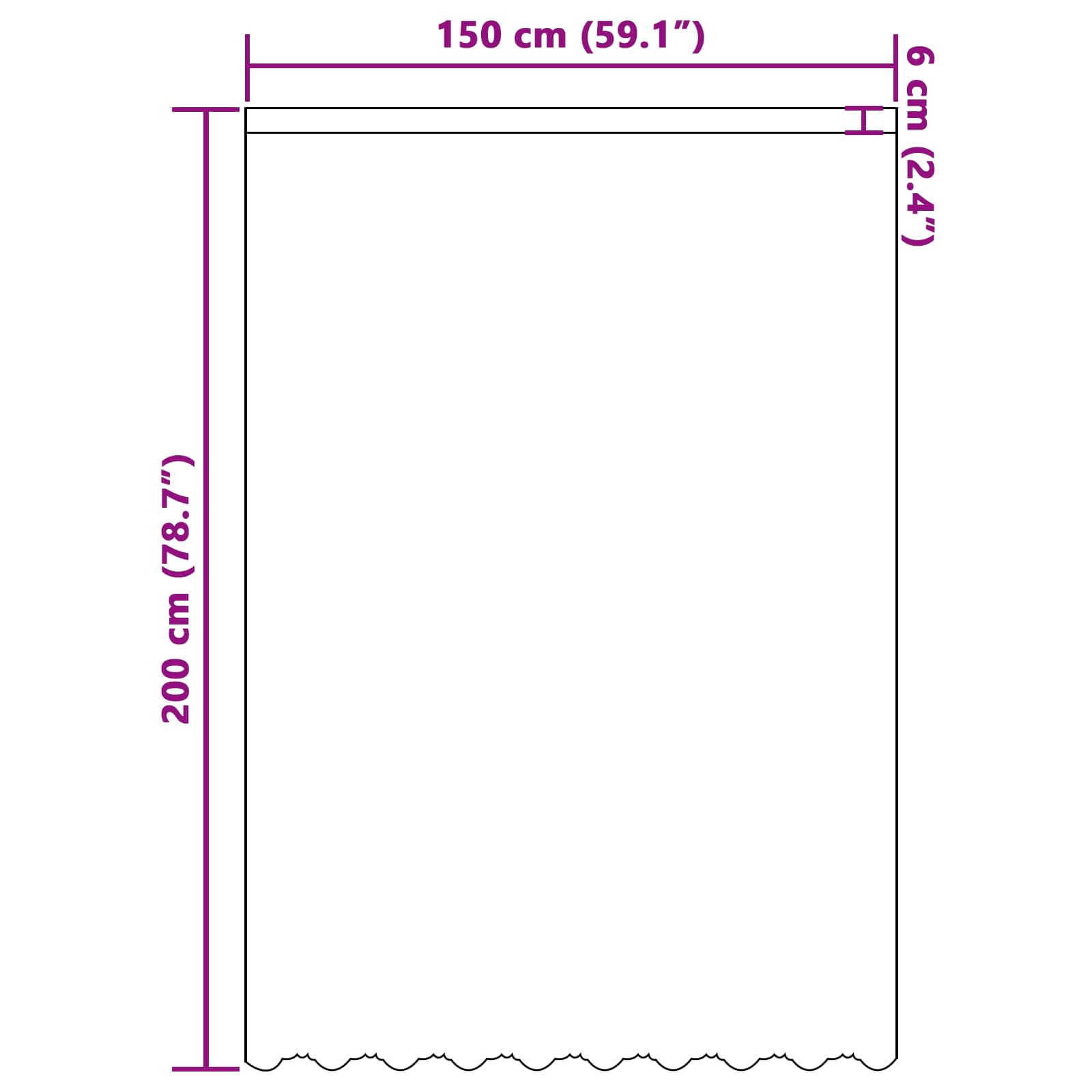 Tenda in Pizzo con tende Bianco 200 x 150 cm Poliestere | homemem39