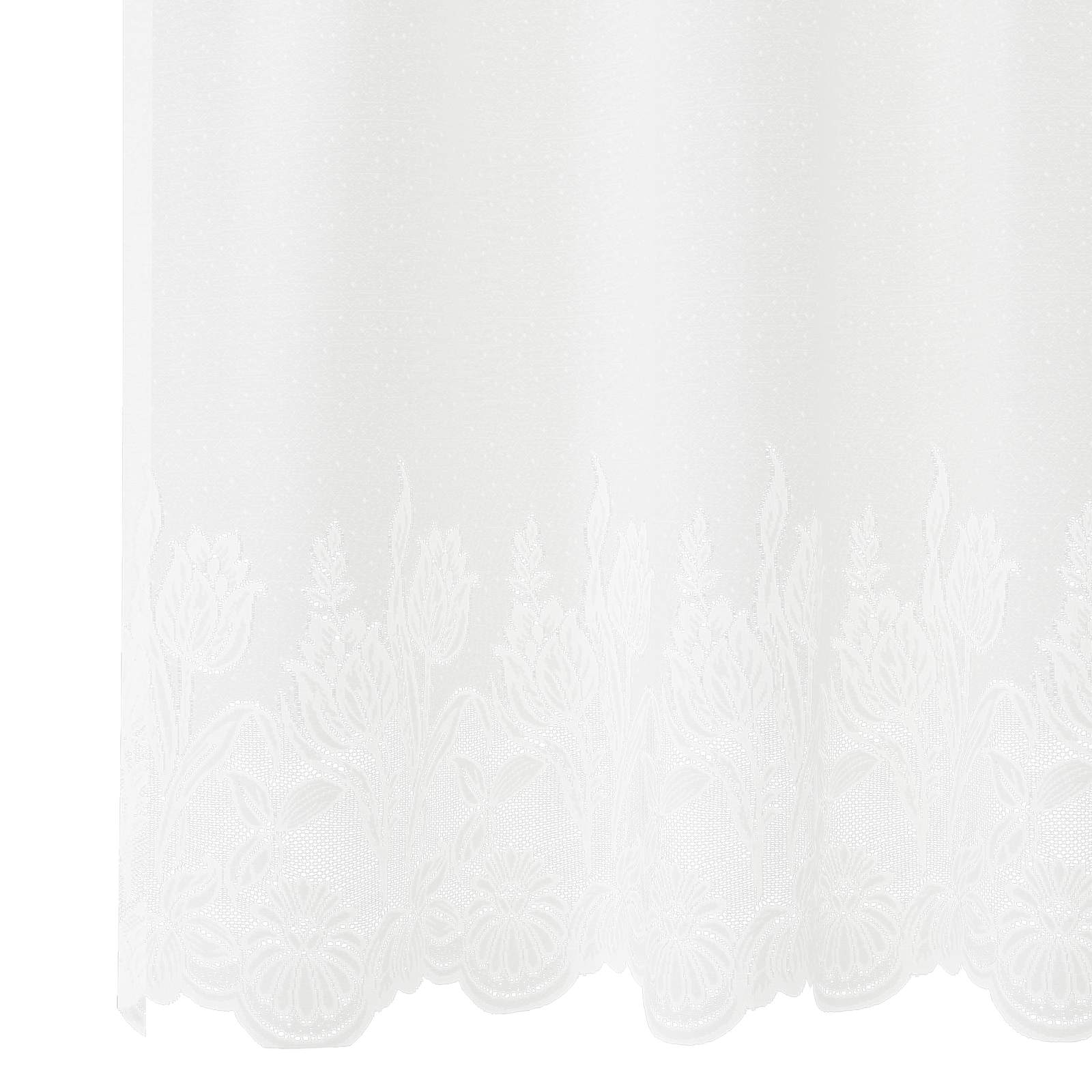 Tenda in Pizzo con tende Bianco 280 x 150 cm Poliestere | homemem39