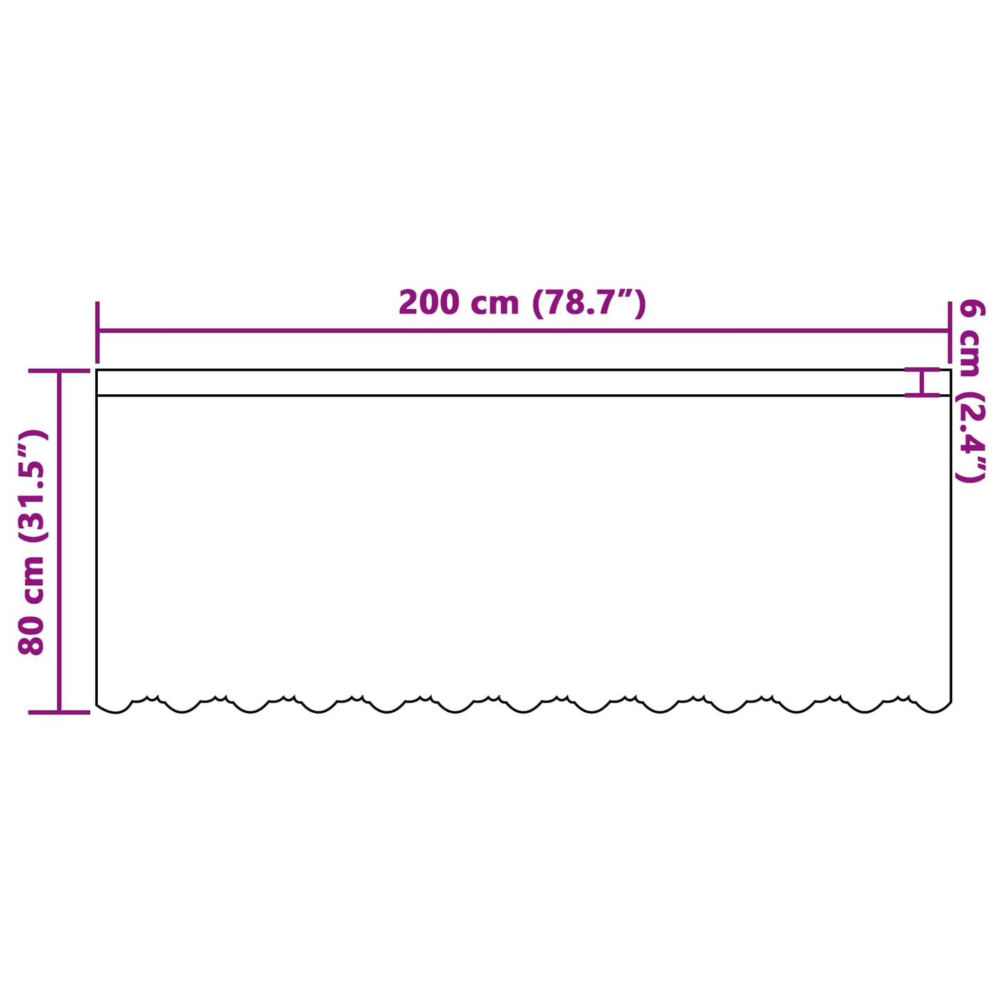 Tenda in Pizzo con tende Floreale Bianco 80 x 200 cm Poliestere | homemem39