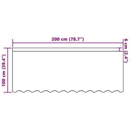 Tenda in Pizzo con tende Bianco 100 x 200 cm Poliestere | homemem39