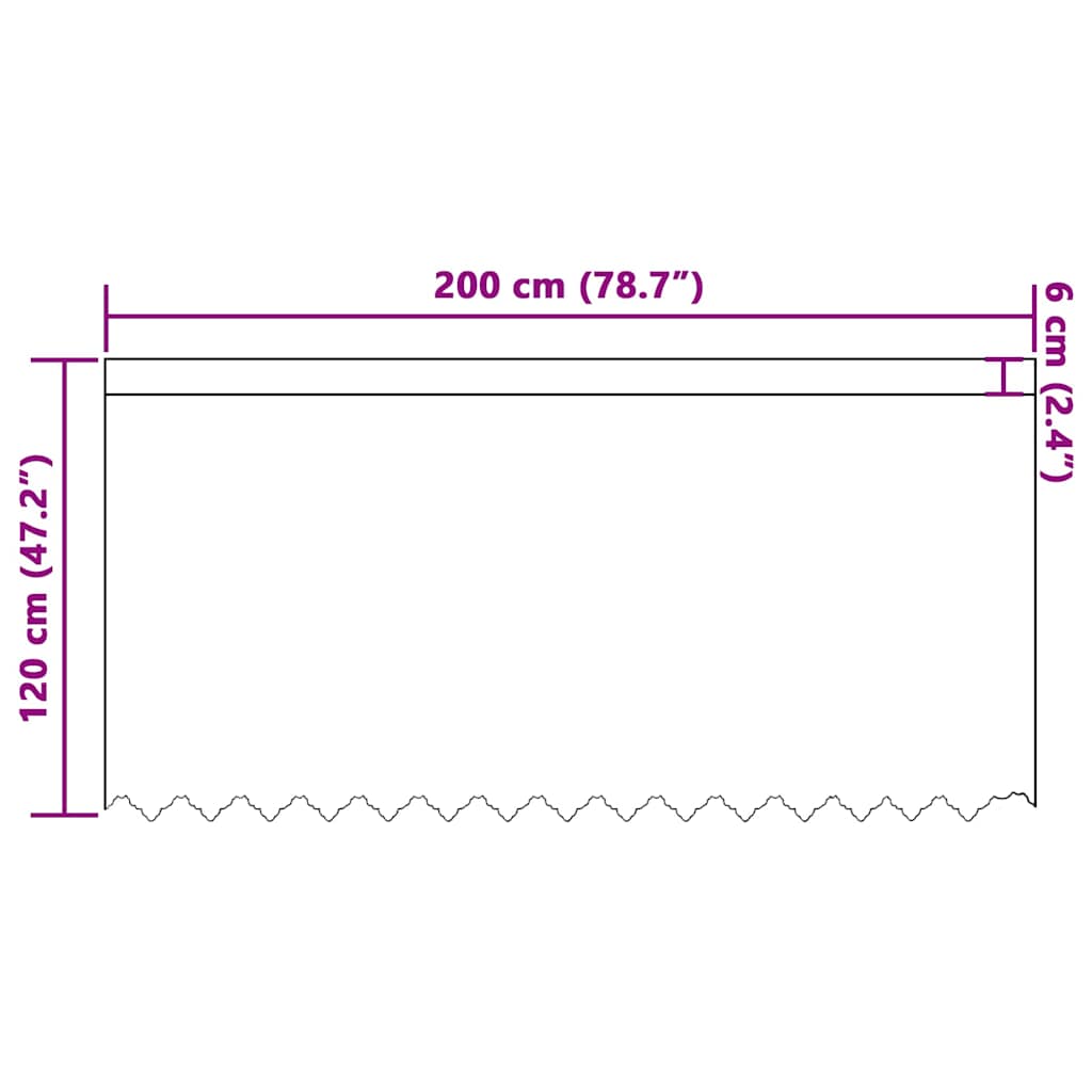 Tenda in Pizzo con tende Bianco 200 x 120 cm Poliestere