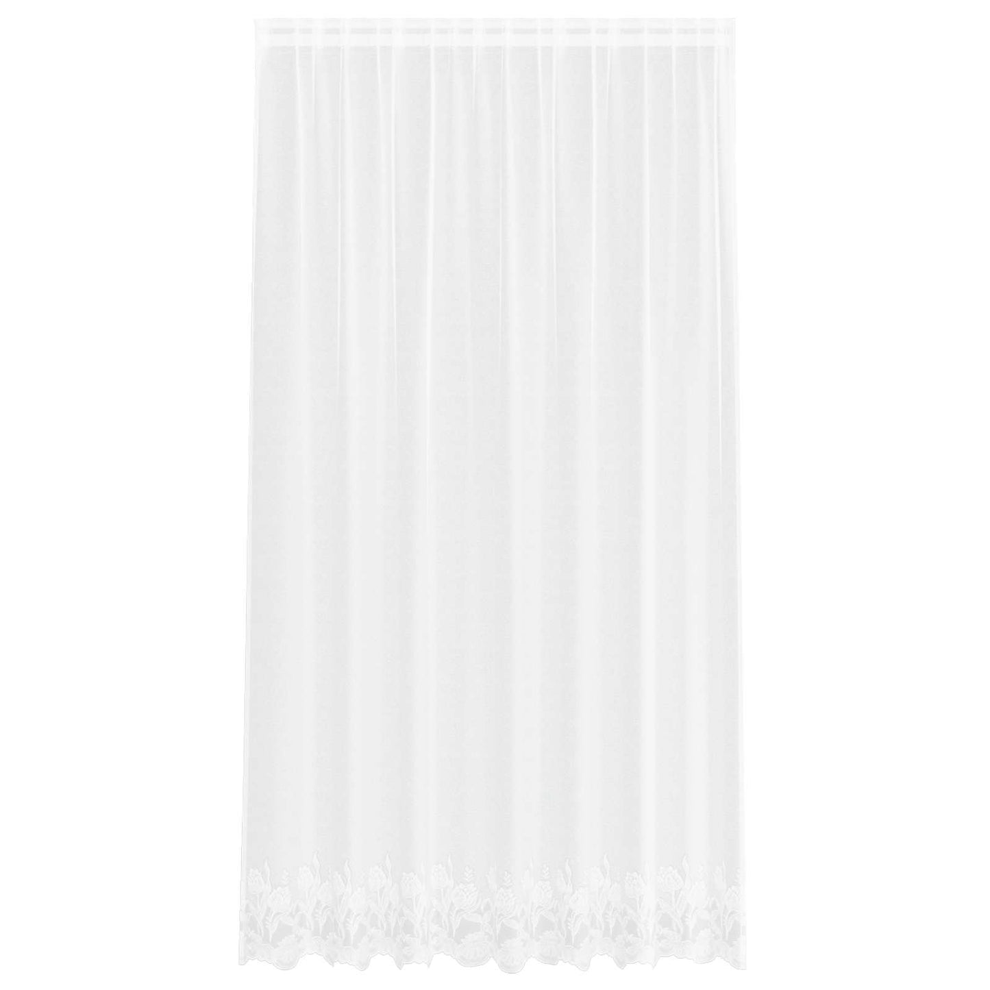 Tenda in Pizzo con tende Bianco 245 x 200 cm Poliestere | homemem39