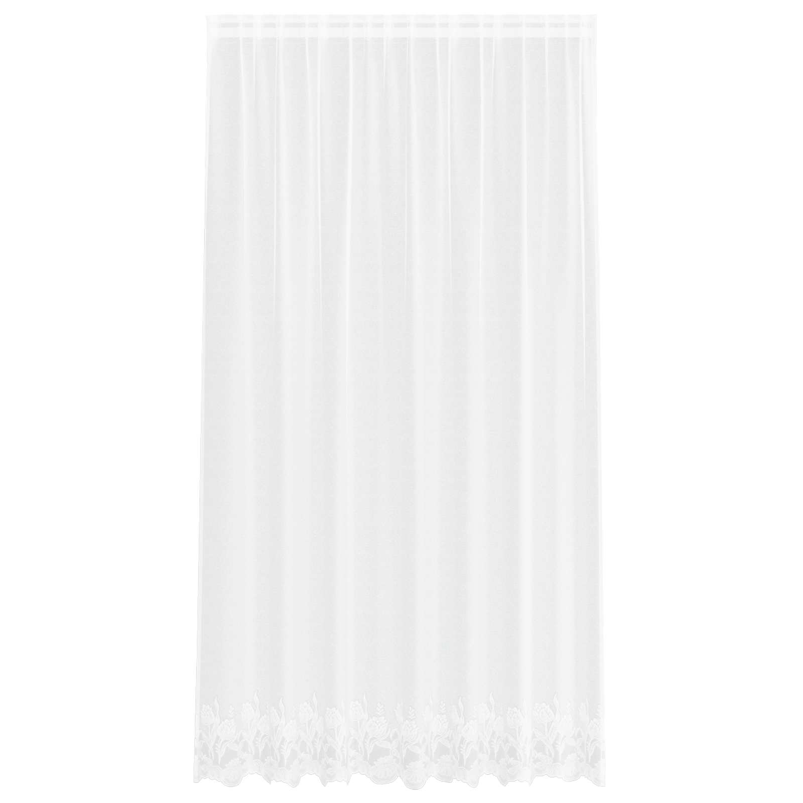 Tenda in Pizzo con tende Bianco 245 x 200 cm Poliestere | homemem39