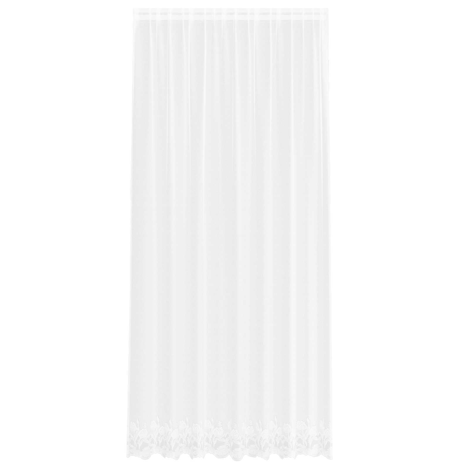 Tenda in Pizzo con tende Bianco 280 x 200 cm Poliestere | homemem39