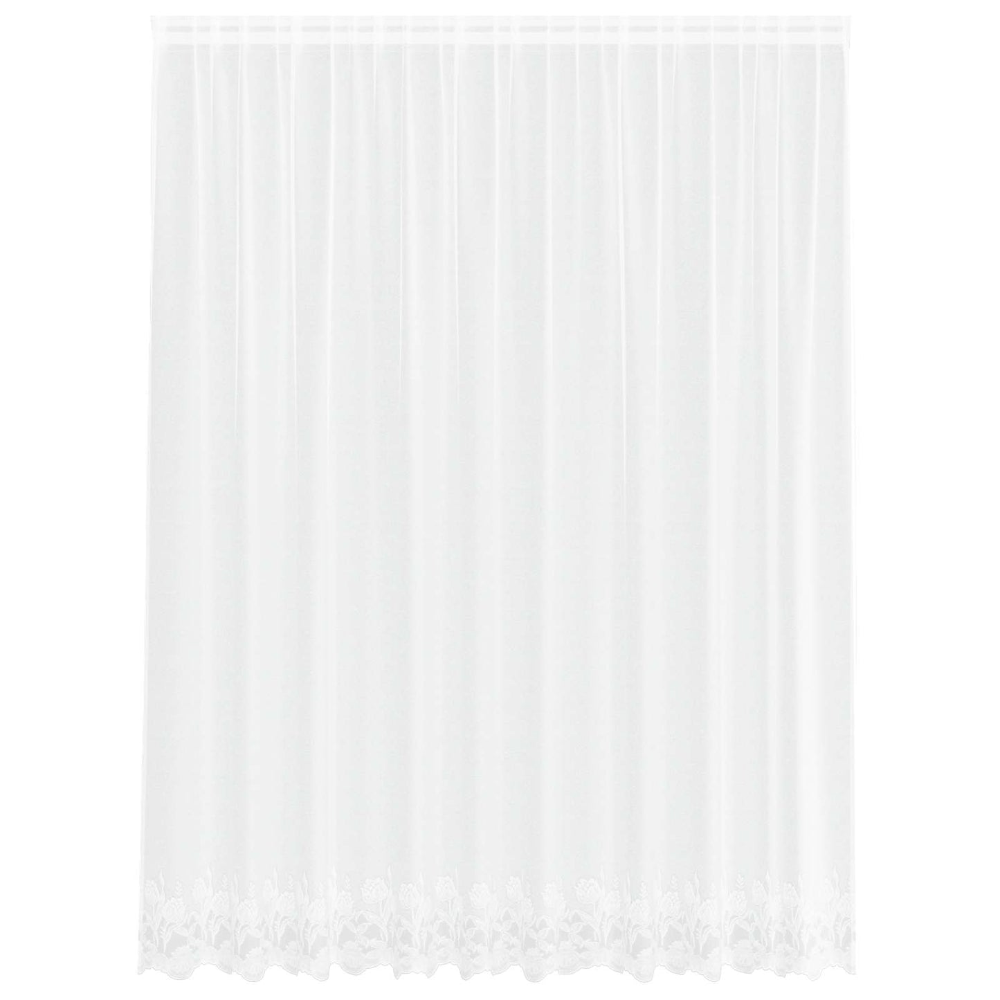 Tenda in Pizzo con tende Bianco 200 x 300 cm Poliestere | homemem39