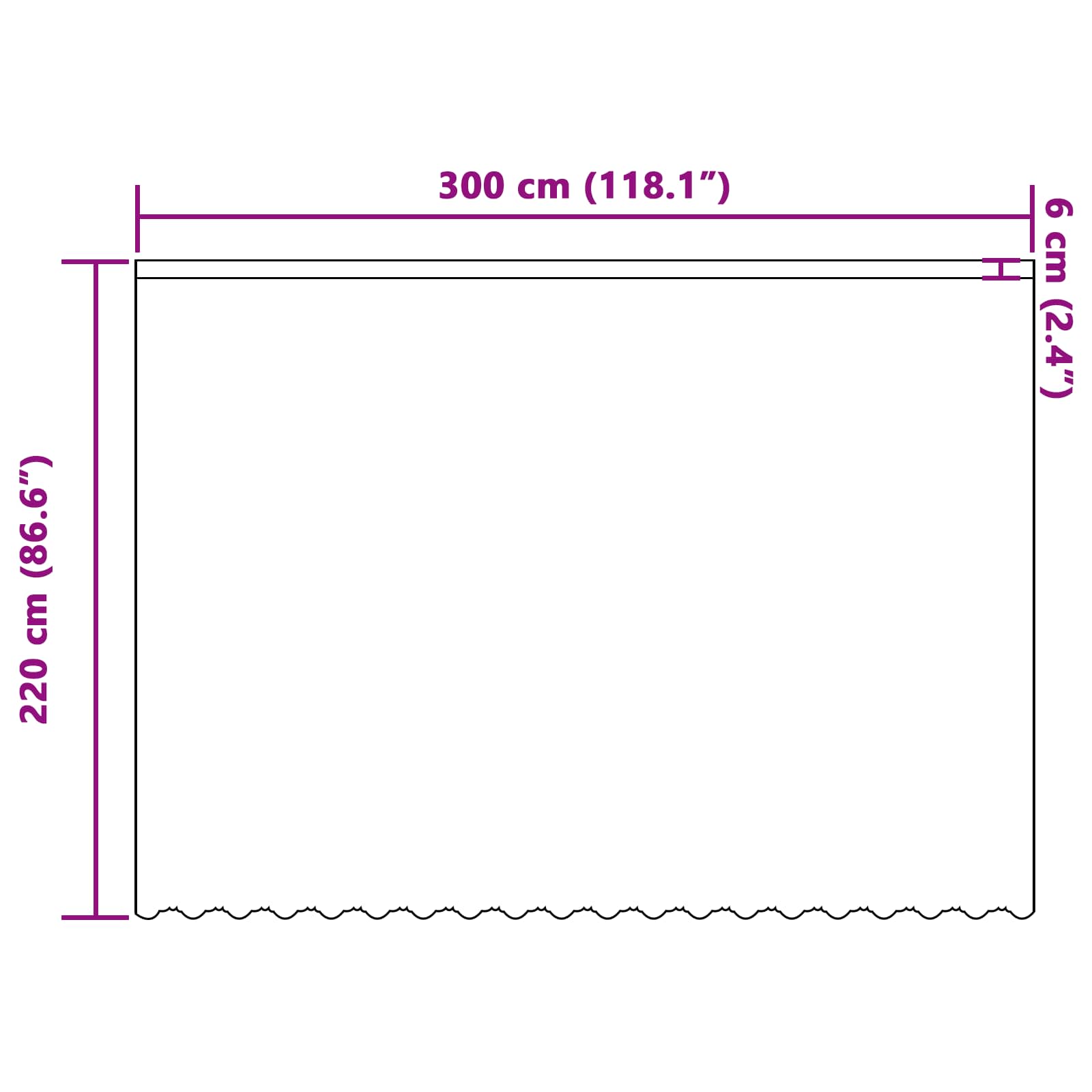 Tenda in Pizzo con tende Bianco 220 x 300 cm Poliestere | homemem39