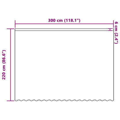 Tenda in Pizzo con tende Bianco 220 x 300 cm Poliestere | homemem39