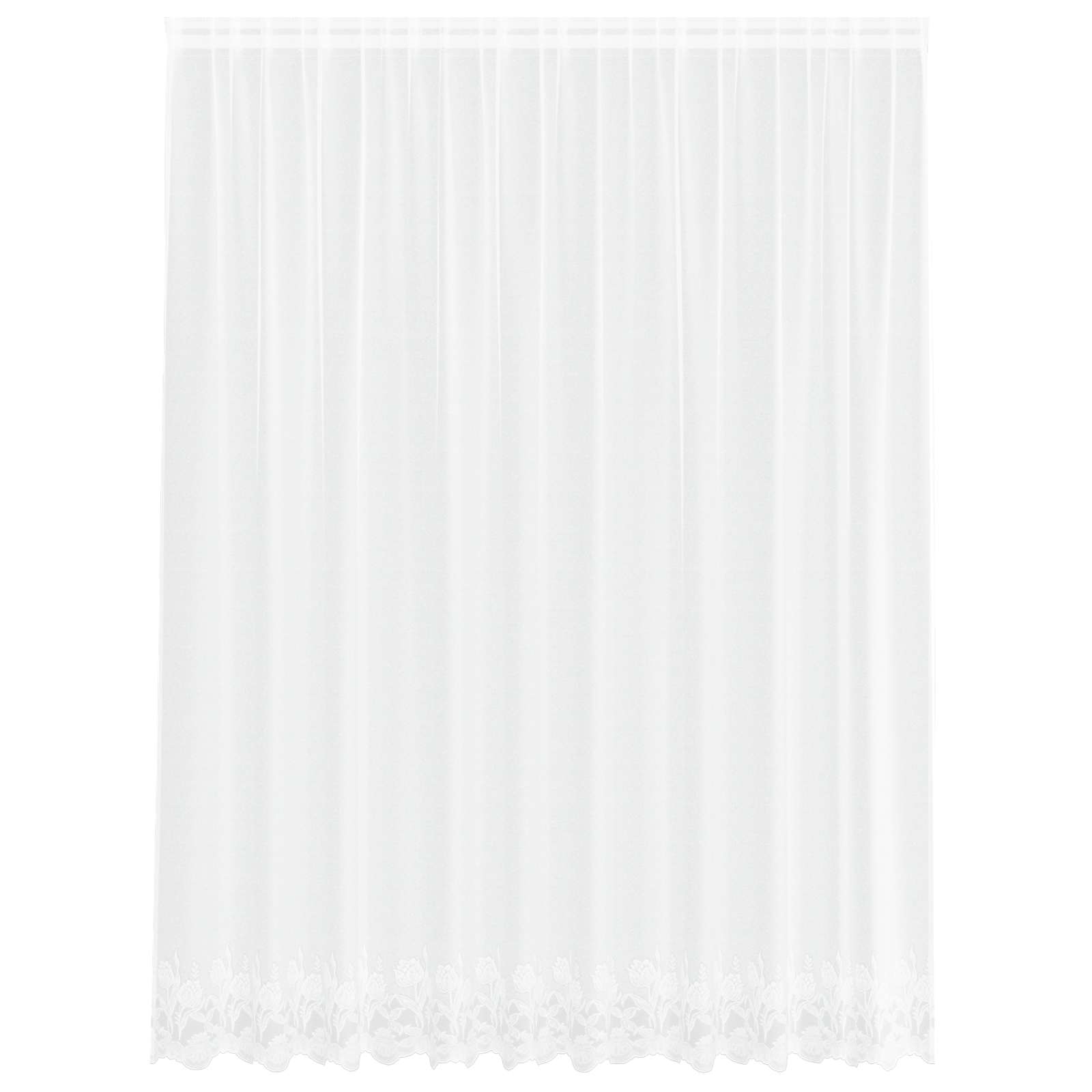 Tenda in Pizzo con tende Bianco 300 x 245 cm Poliestere | homemem39