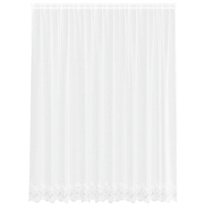 Tenda in Pizzo con tende Bianco 300 x 245 cm Poliestere | homemem39