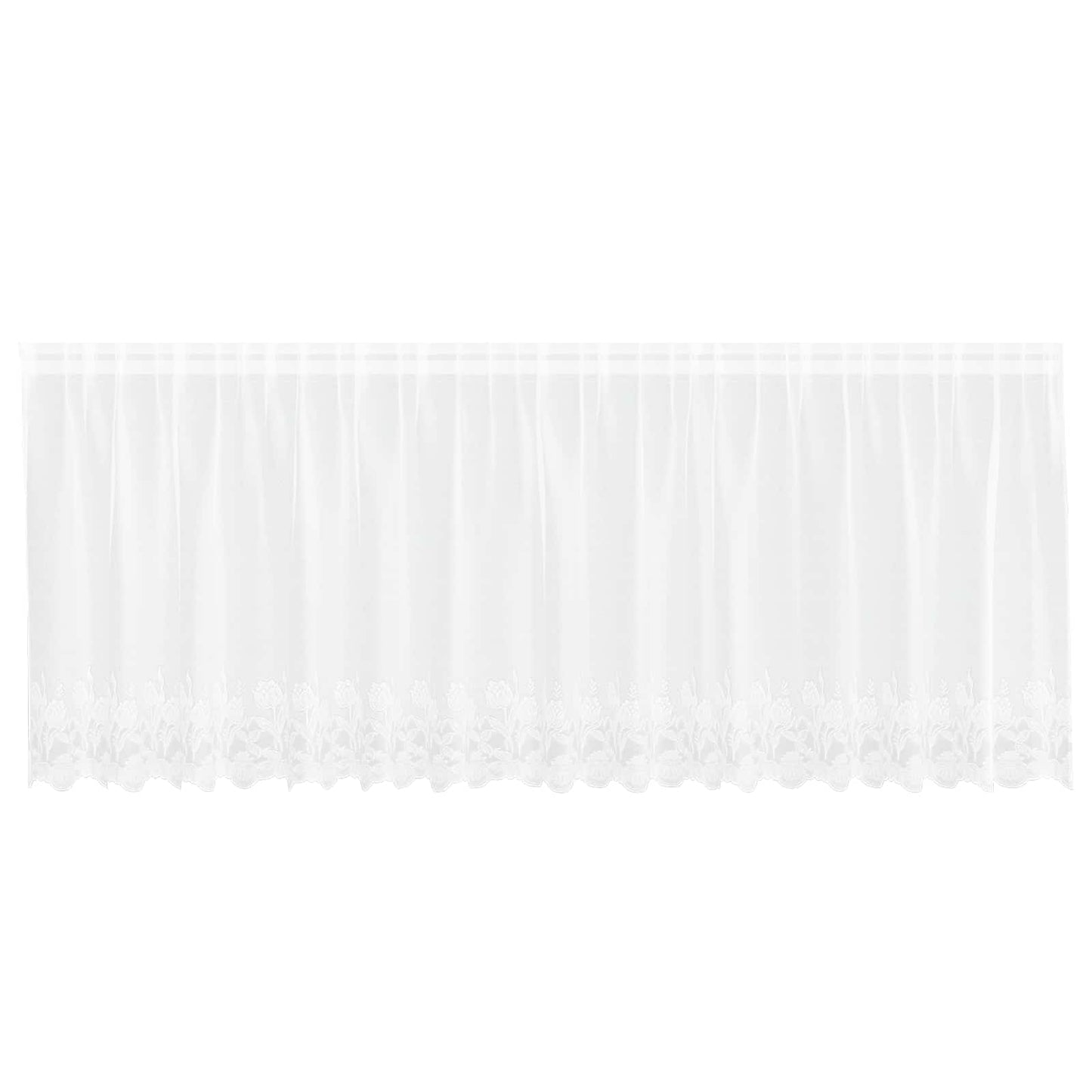 Tenda in Pizzo con tende Bianco 120 x 400 cm Poliestere | homemem39