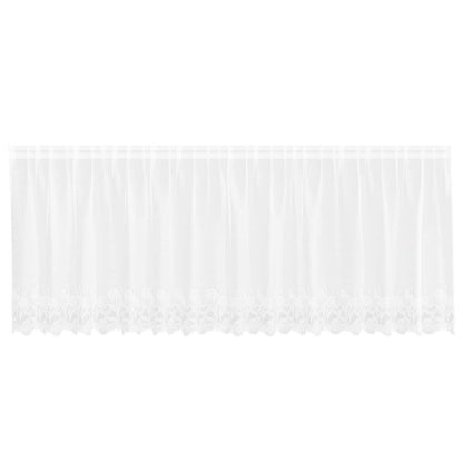 Tenda in Pizzo con tende Bianco 120 x 400 cm Poliestere | homemem39