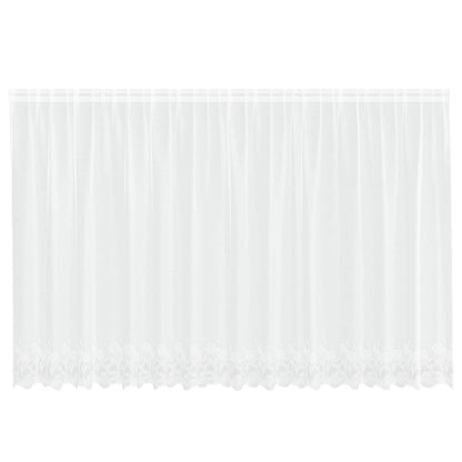 Tenda in Pizzo con tende Bianco 160 x 400 cm Poliestere | homemem39