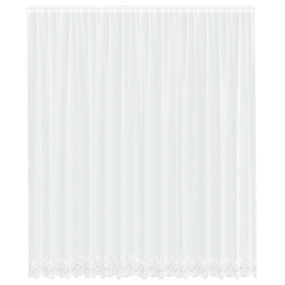 Tenda in Pizzo con tende Bianco 280 x 400 cm Poliestere | homemem39
