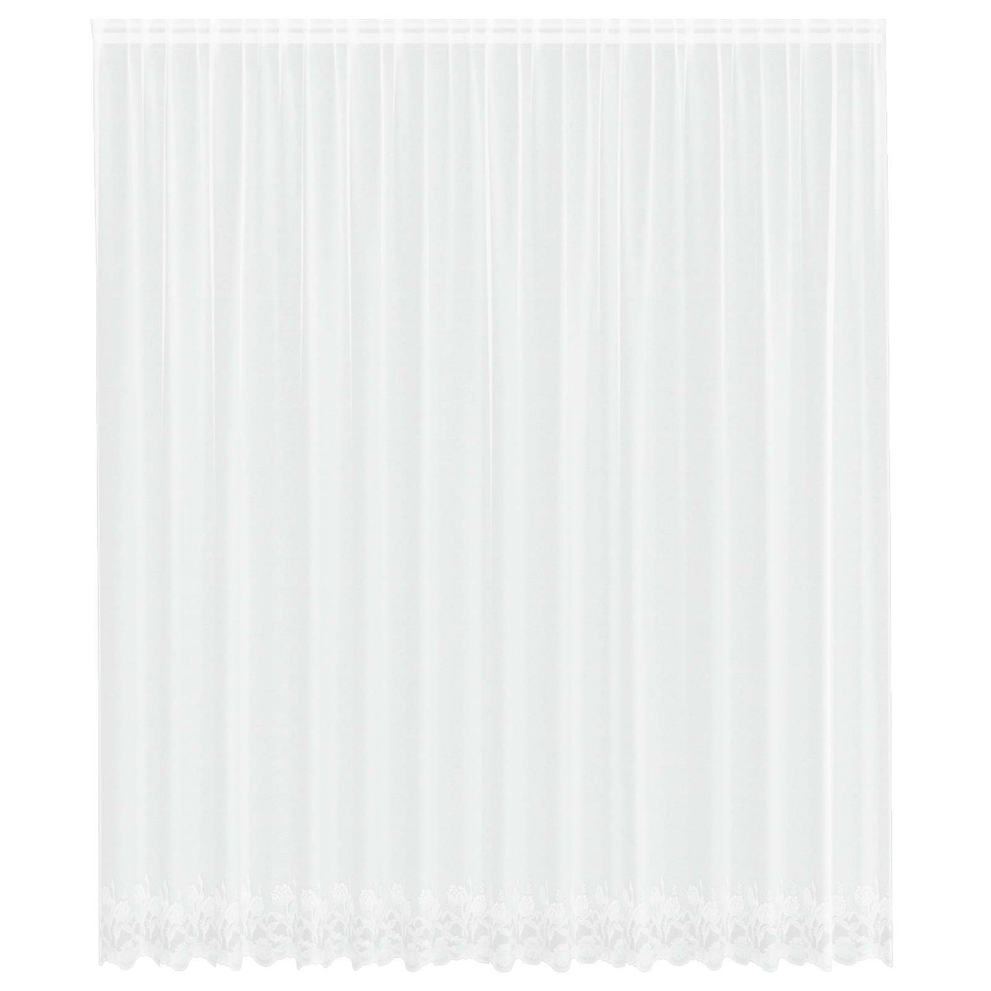Tenda in Pizzo con tende Bianco 400 ×300 cm Poliestere | homemem39