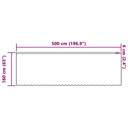 Tenda in Pizzo con tende Bianco 160 x 500 cm Poliestere | homemem39