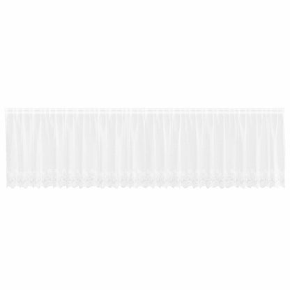 Tenda in Pizzo con tende Bianco 600 x 100 cm Poliestere | homemem39