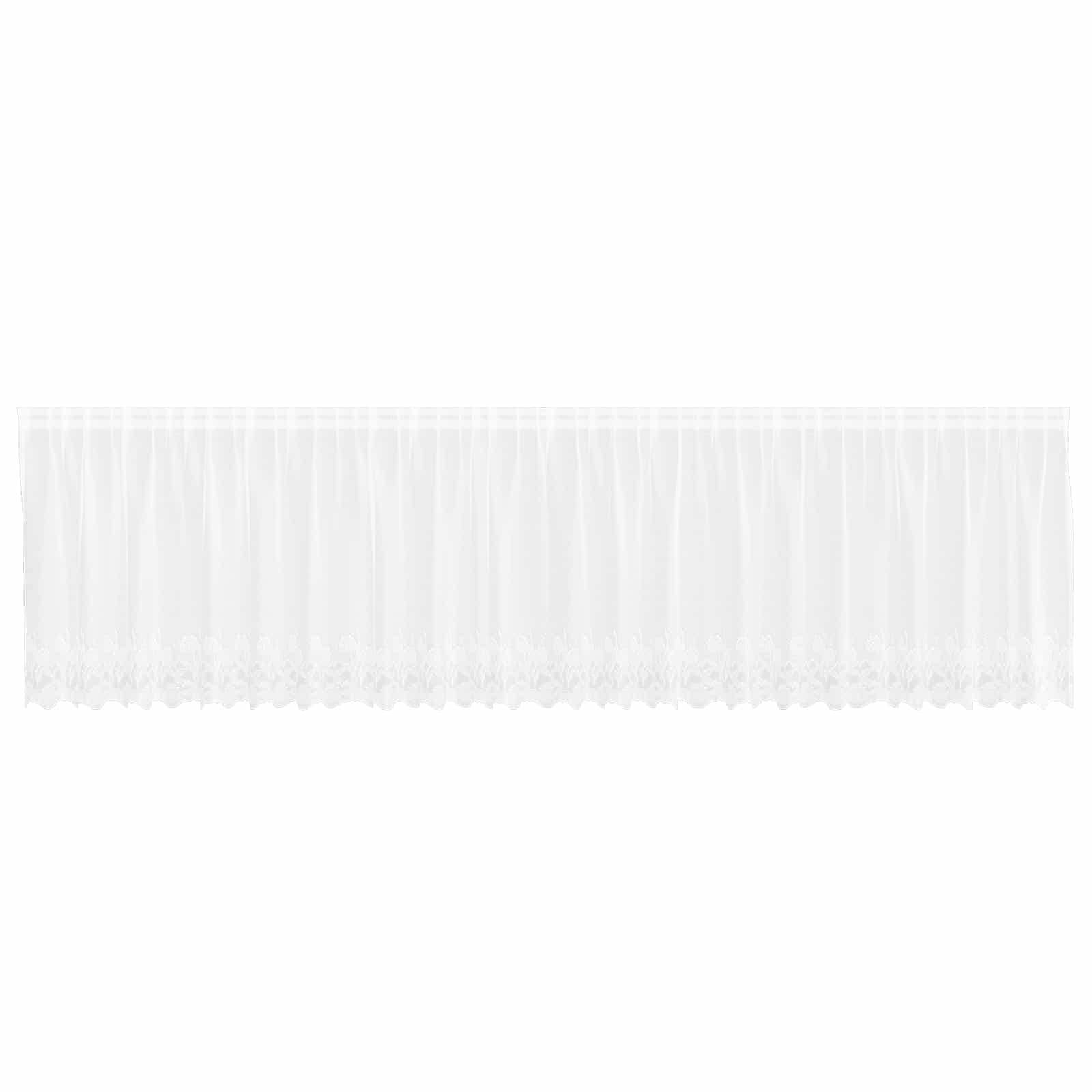 Tenda in Pizzo con tende Bianco 120 x 600 cm Poliestere | homemem39