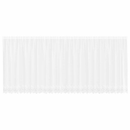 Tenda in Pizzo con tende Bianco 160 x 600 cm Poliestere | homemem39