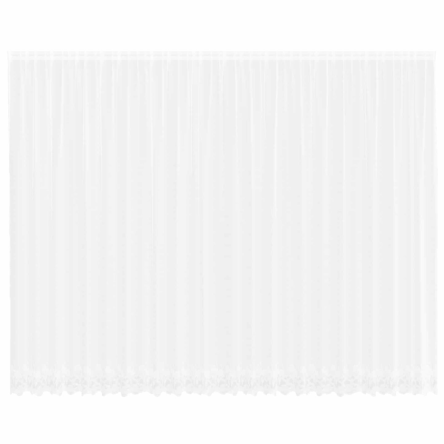 Tenda in Pizzo con tende Bianco 300 x 600 cm Poliestere | homemem39