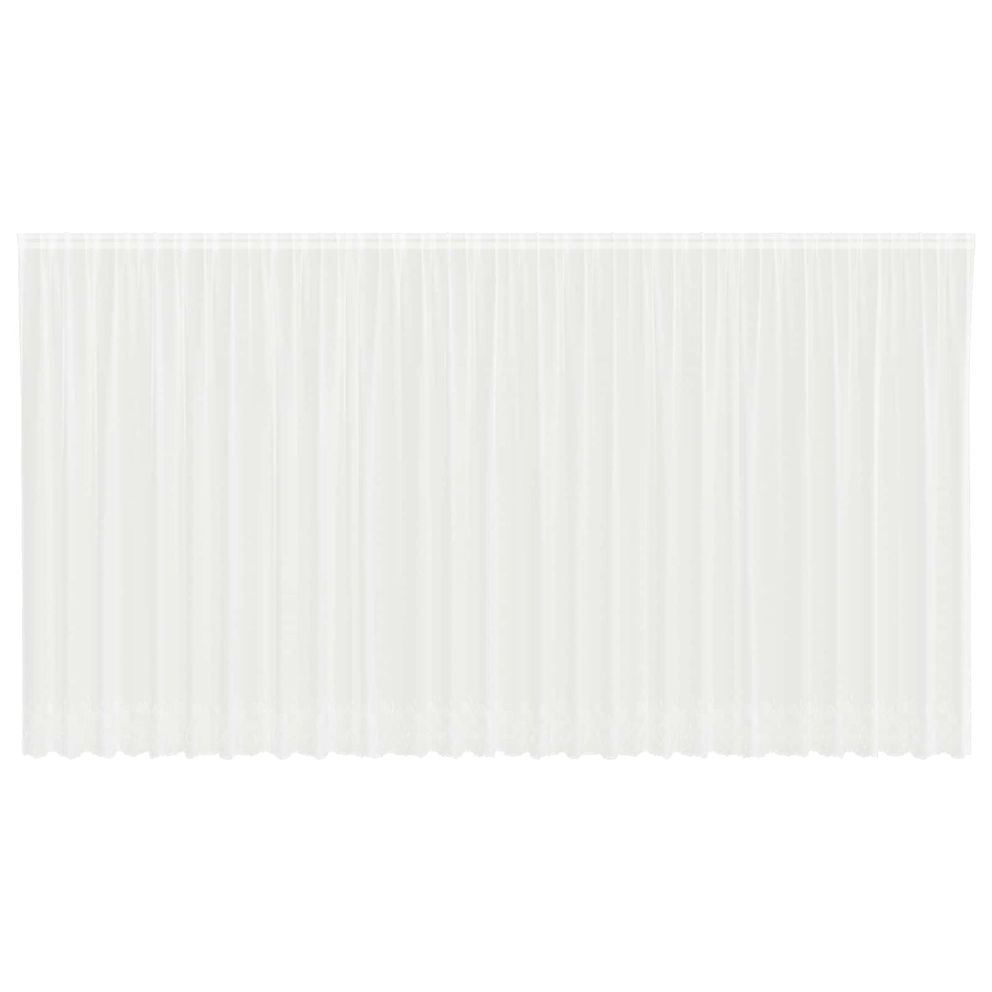 Tenda in Pizzo con tende Bianco 220 x 750 cm Poliestere | homemem39