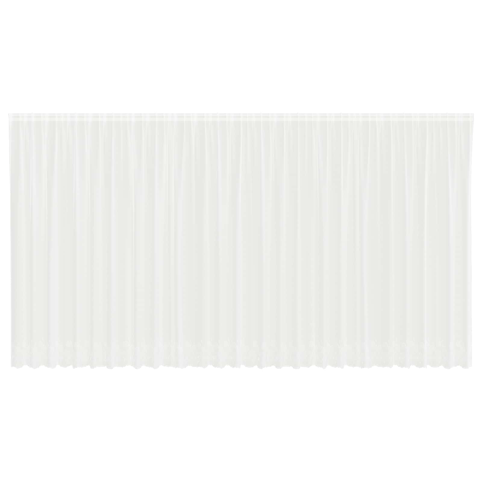 Tenda in Pizzo con tende Bianco 220 x 750 cm Poliestere | homemem39