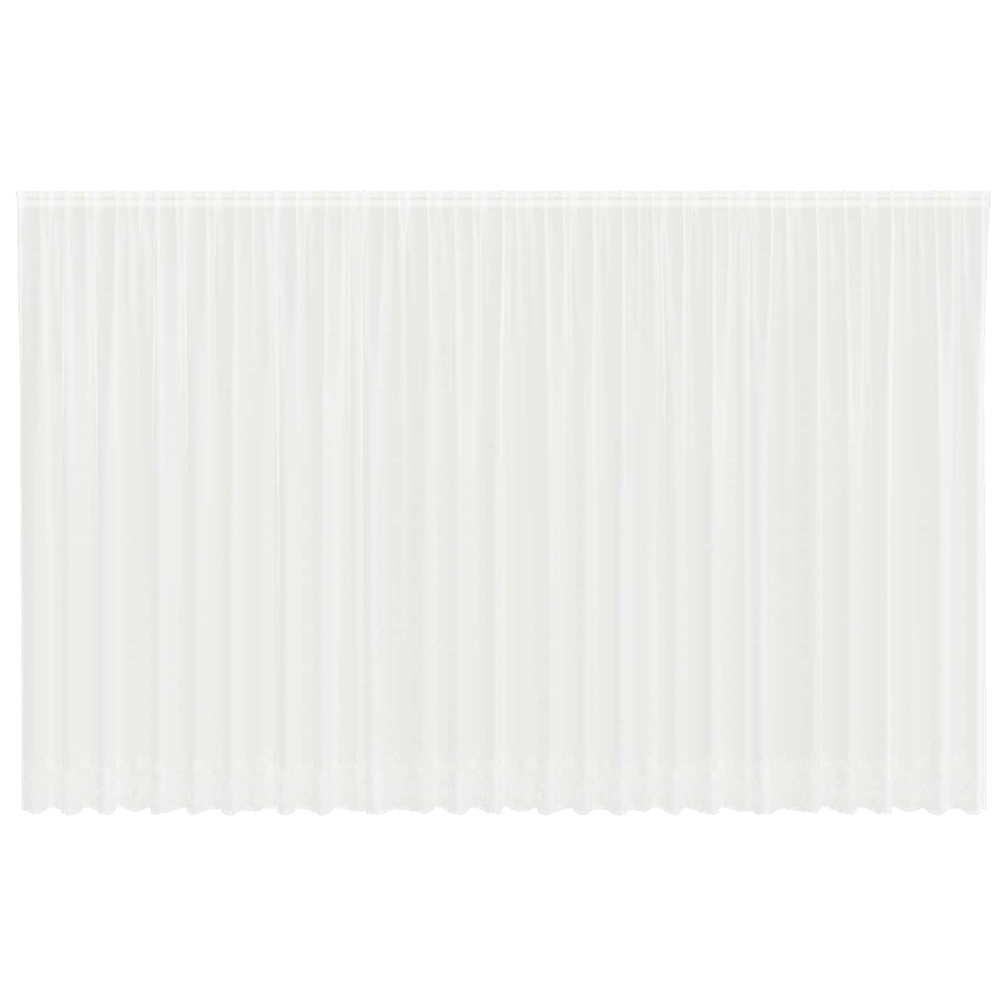 Tenda in Pizzo con tende Bianco 300 x 750 cm Poliestere | homemem39