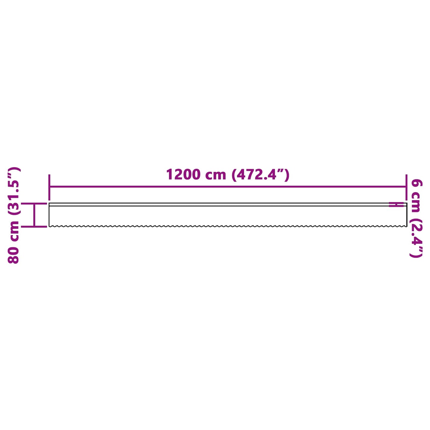 Tenda in Pizzo con tende Bianco 80 x 1200 cm Poliestere | homemem39