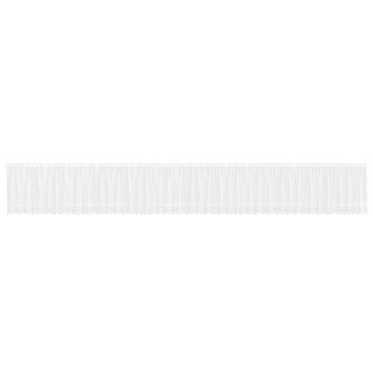 Tenda in Pizzo con tende Bianco 120 x 1200 cm Poliestere | homemem39