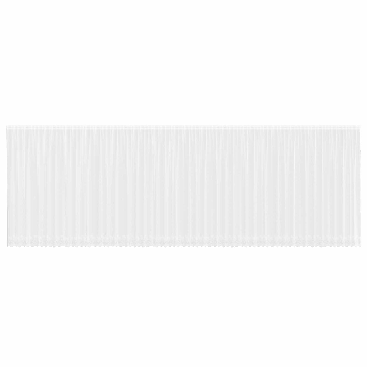 Tenda in Pizzo con tende Bianco 200 x 1200 cm Poliestere | homemem39
