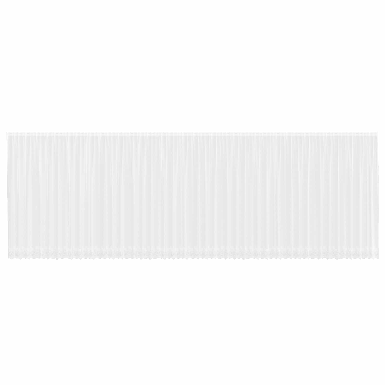 Tenda in Pizzo con tende Bianco 220 x 1200 cm Poliestere | homemem39