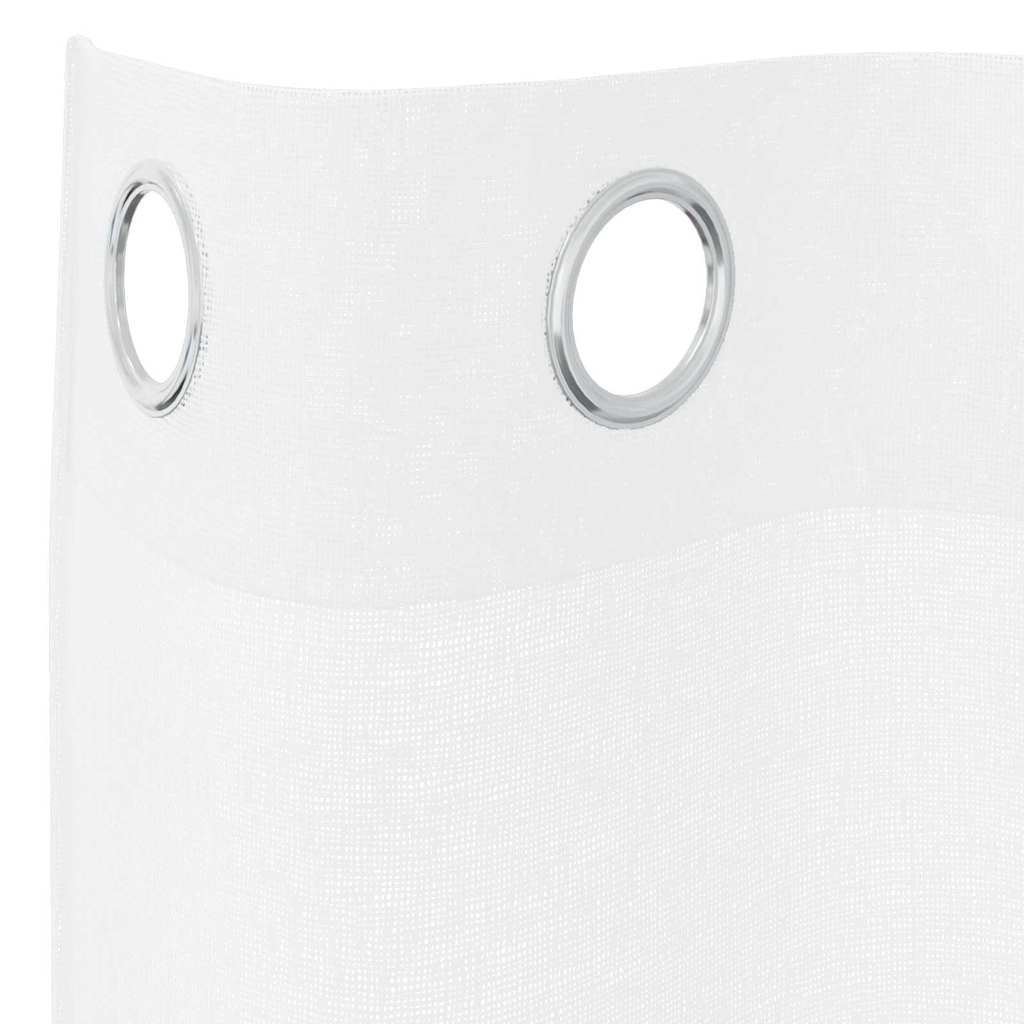 Tenda in Velo con tende 2 pcs Bianco 245 x 140 cm Poliestere | homemem39