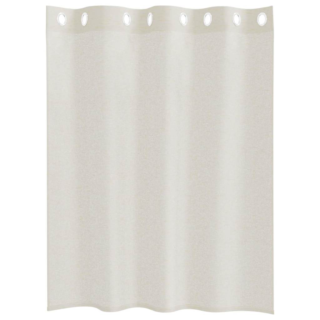 Tenda in Velo con tende 2 pcs Crema 140 x 140 cm Poliestere | homemem39