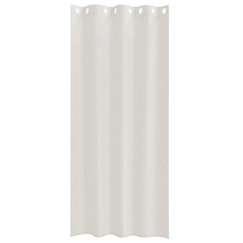 Tenda in Velo con tende 2 pcs Crema 260 x 140 cm Poliestere | homemem39
