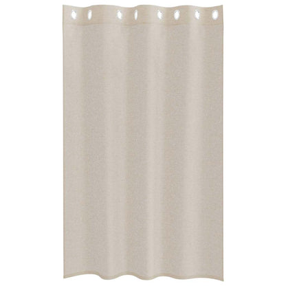 Tenda in Velo con tende 2 pcs Sabbia 175 x 140 cm Poliestere | homemem39