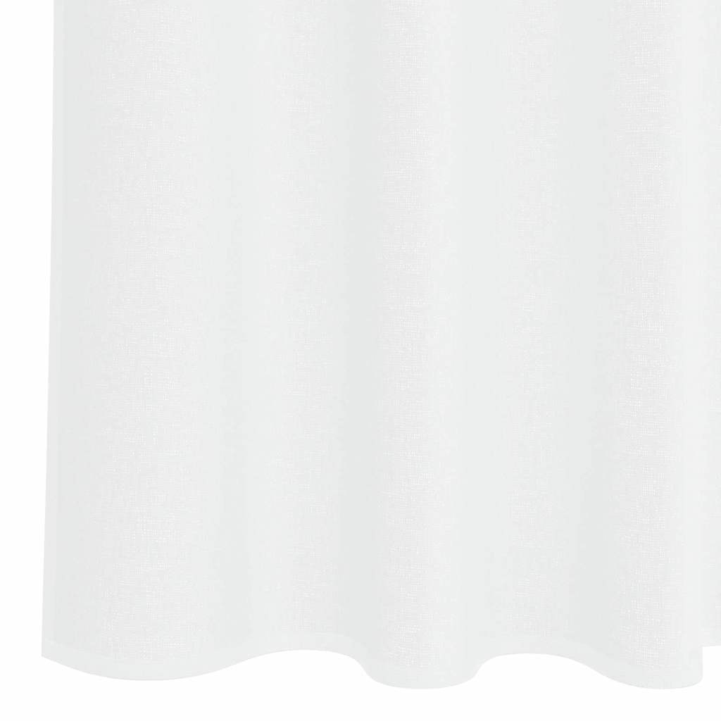 Tenda in Velo con tende 2 pcs Bianco 225 x 140 cm Poliestere | homemem39