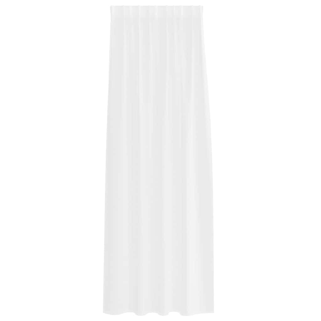 Tenda in Velo con tende 2 pcs Bianco 225 x 140 cm Poliestere | homemem39