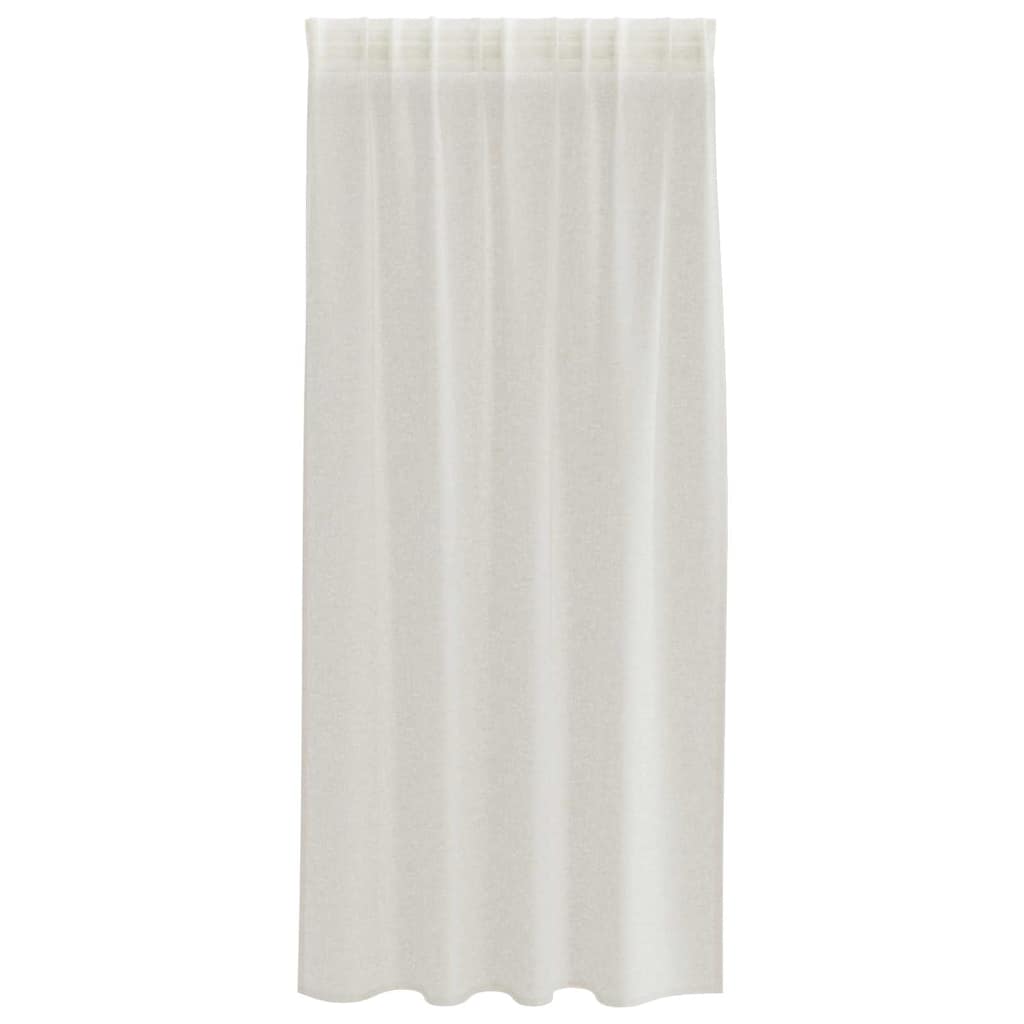 Tenda in Velo con tende 2 pcs Crema 175 x 140 cm Poliestere | homemem39