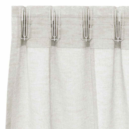Tenda in Velo con tende 2 pcs Crema 245 x 140 cm Poliestere | homemem39