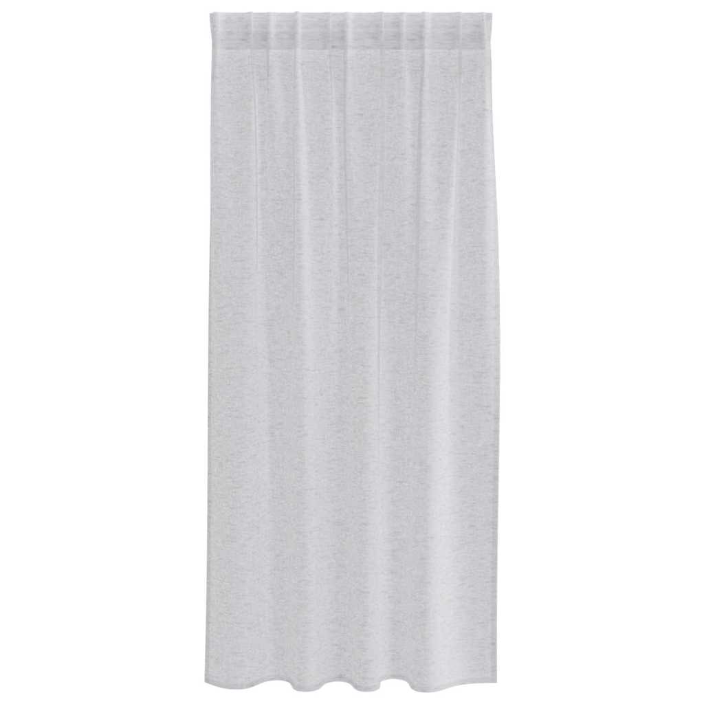 Tenda in Velo 2 pcs Grigio chiaro 175 x 140 cm Poliestere | homemem39