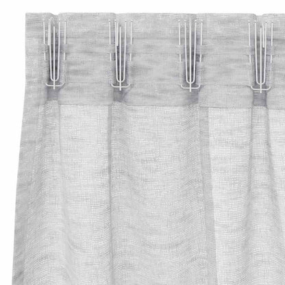 Tenda in Velo 2 pcs Grigio chiaro 225 x 140 cm Poliestere | homemem39