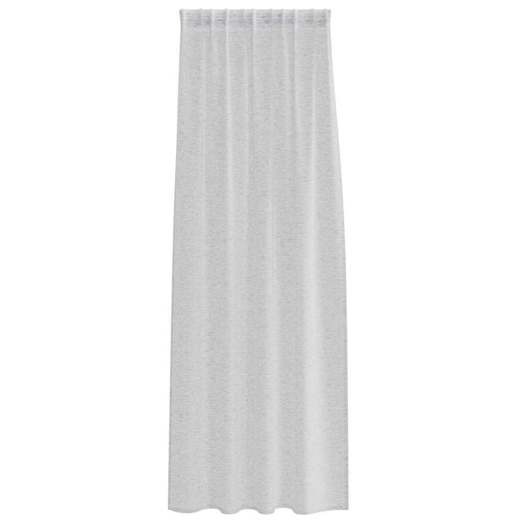 Tenda in Velo 2 pcs Grigio chiaro 225 x 140 cm Poliestere | homemem39